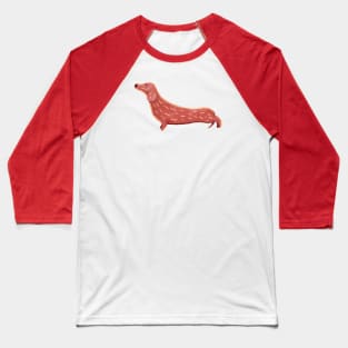 Cute Dachshund Dog Baseball T-Shirt